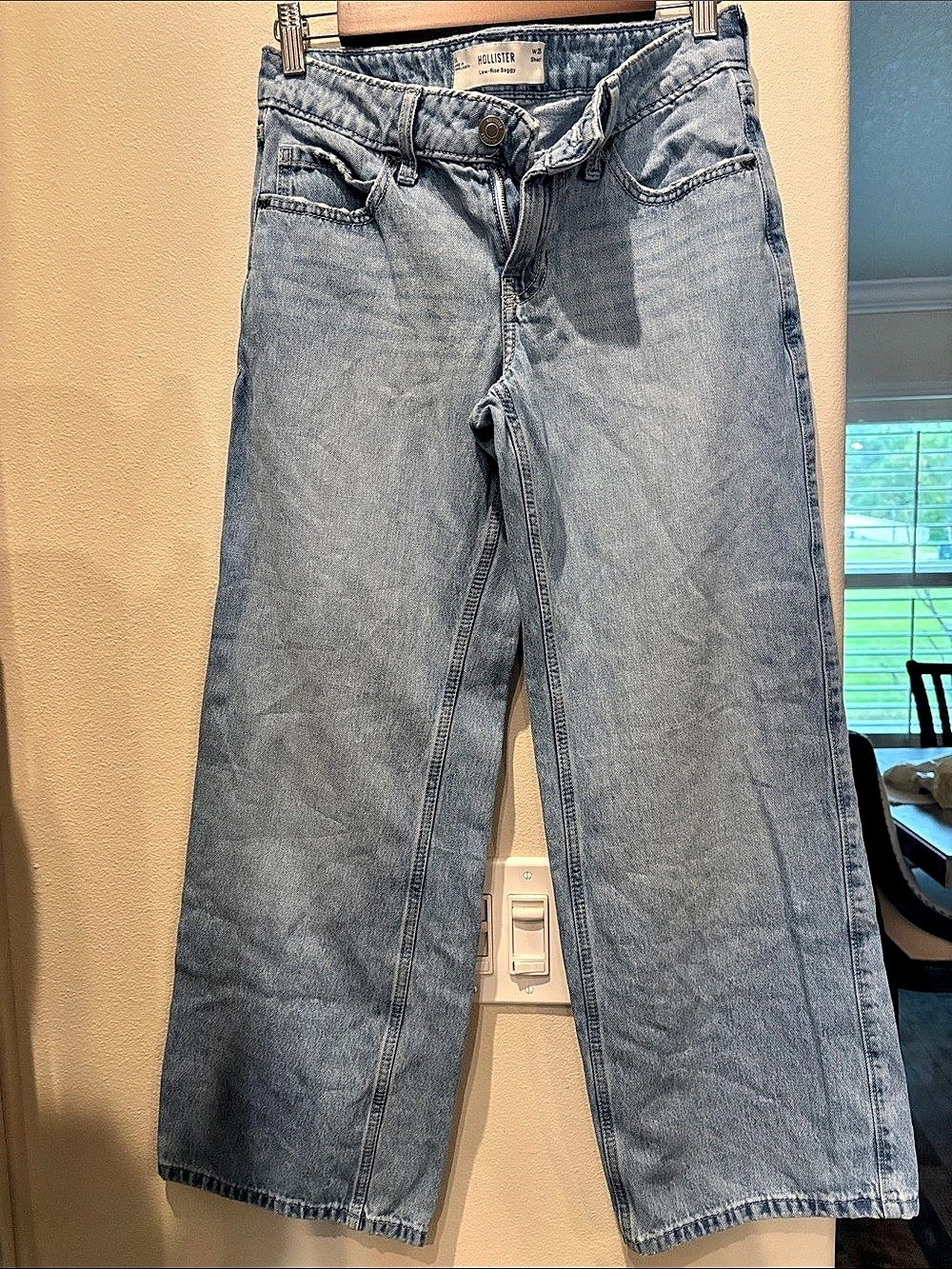 Hollister Straight Leg Jeans Blue W25